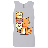 T-Shirts Heather Grey / S Cat and Micecream Men's Premium Tank Top