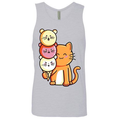 T-Shirts Heather Grey / S Cat and Micecream Men's Premium Tank Top