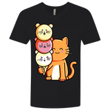 T-Shirts Black / X-Small Cat and Micecream Men's Premium V-Neck