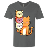 T-Shirts Heavy Metal / X-Small Cat and Micecream Men's Premium V-Neck