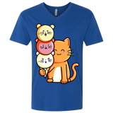 T-Shirts Royal / X-Small Cat and Micecream Men's Premium V-Neck