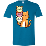 T-Shirts Antique Sapphire / S Cat and Micecream Men's Semi-Fitted Softstyle