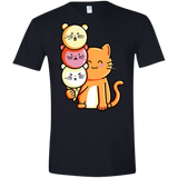 T-Shirts Black / X-Small Cat and Micecream Men's Semi-Fitted Softstyle
