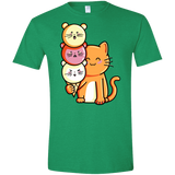 T-Shirts Heather Irish Green / M Cat and Micecream Men's Semi-Fitted Softstyle