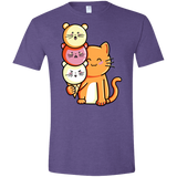 T-Shirts Heather Purple / S Cat and Micecream Men's Semi-Fitted Softstyle