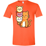 T-Shirts Orange / S Cat and Micecream Men's Semi-Fitted Softstyle