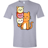 T-Shirts Sport Grey / X-Small Cat and Micecream Men's Semi-Fitted Softstyle