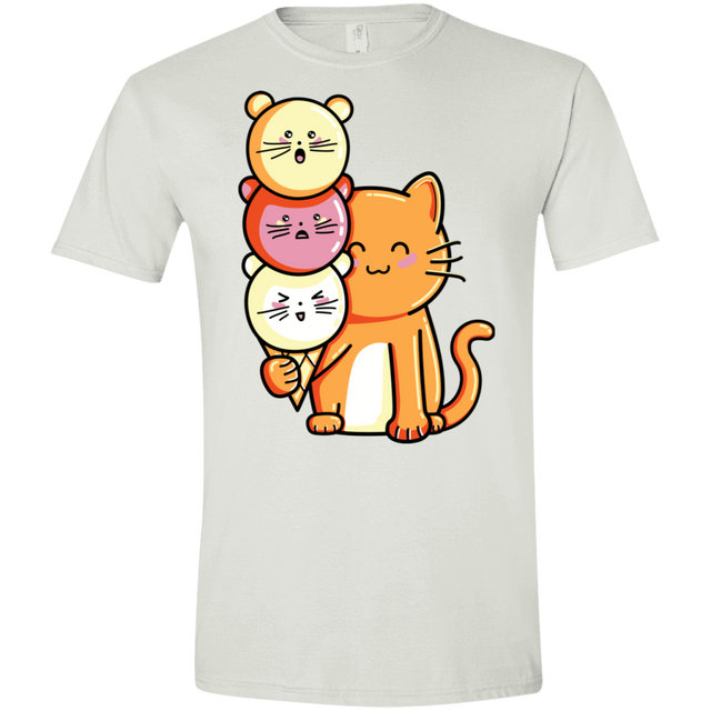 T-Shirts White / X-Small Cat and Micecream Men's Semi-Fitted Softstyle