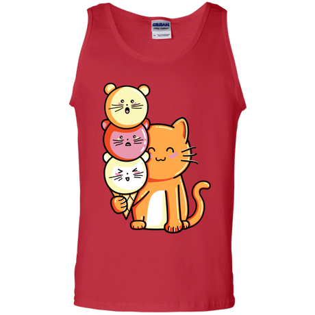 T-Shirts Red / S Cat and Micecream Men's Tank Top
