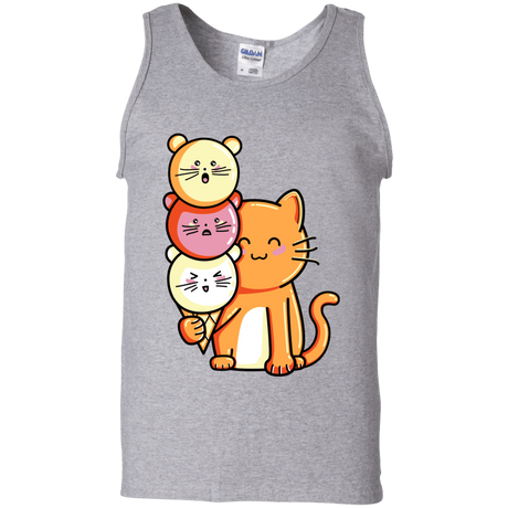 T-Shirts Sport Grey / S Cat and Micecream Men's Tank Top