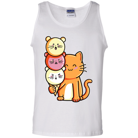 T-Shirts White / S Cat and Micecream Men's Tank Top