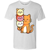 T-Shirts Heather White / S Cat and Micecream Men's Triblend T-Shirt