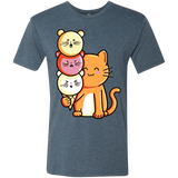 T-Shirts Indigo / S Cat and Micecream Men's Triblend T-Shirt