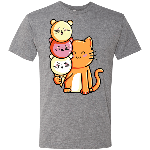 T-Shirts Premium Heather / S Cat and Micecream Men's Triblend T-Shirt