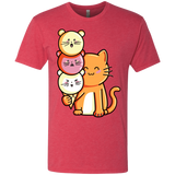 T-Shirts Vintage Red / S Cat and Micecream Men's Triblend T-Shirt
