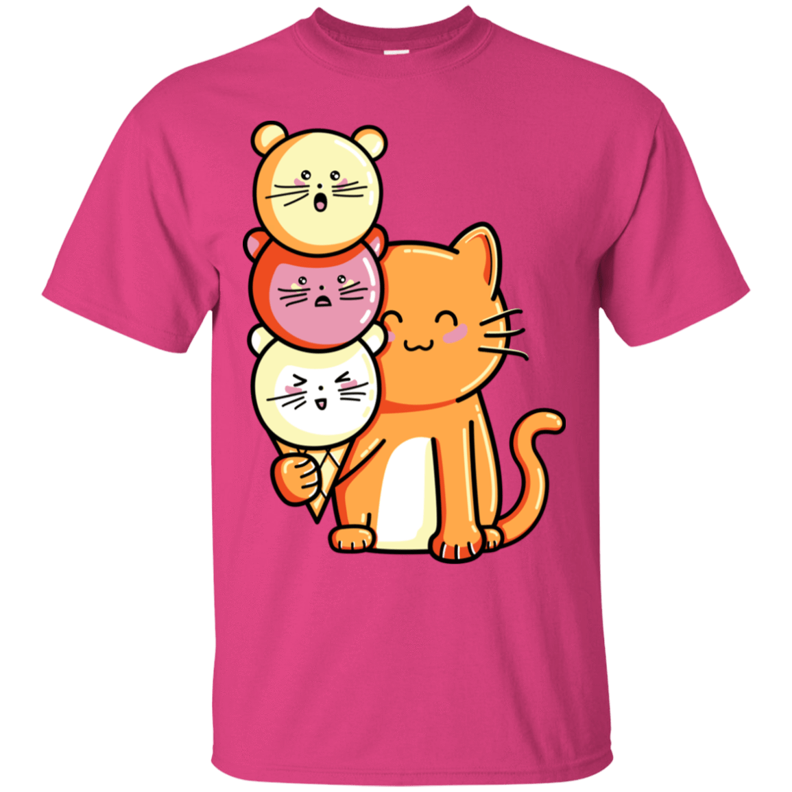 T-Shirts Heliconia / S Cat and Micecream T-Shirt