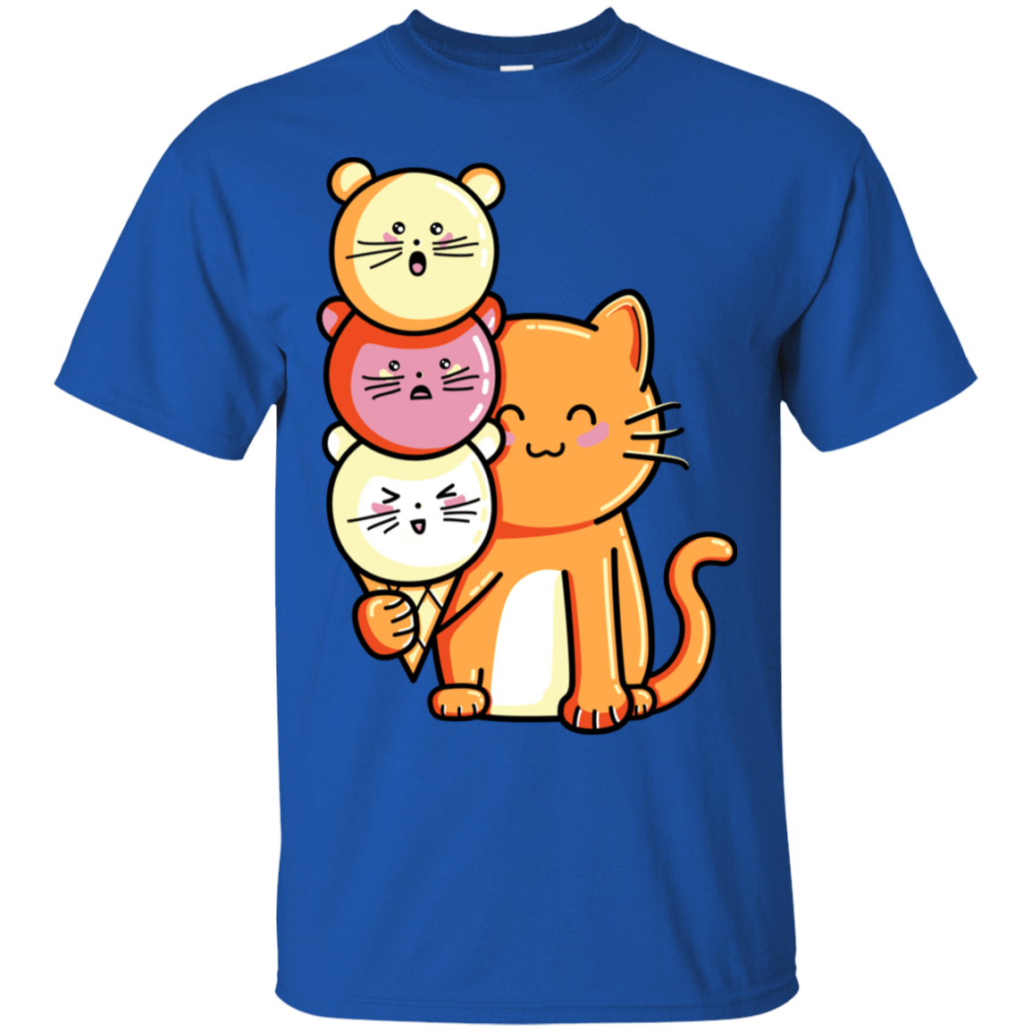 T-Shirts Royal / S Cat and Micecream T-Shirt