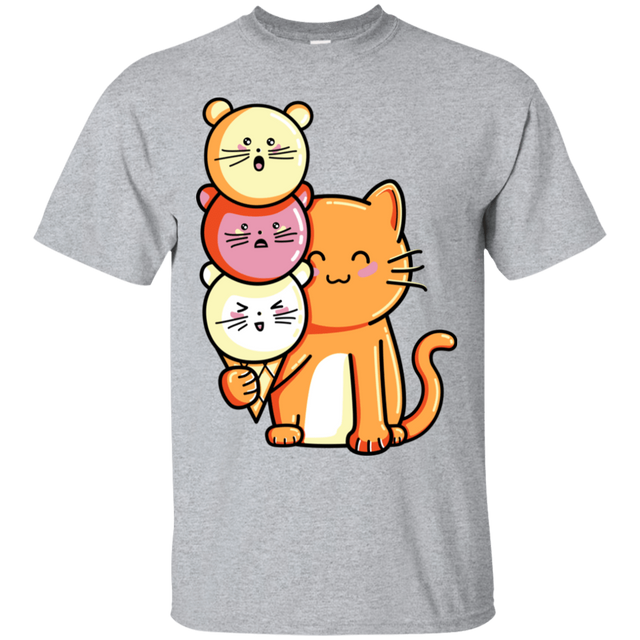 T-Shirts Sport Grey / S Cat and Micecream T-Shirt