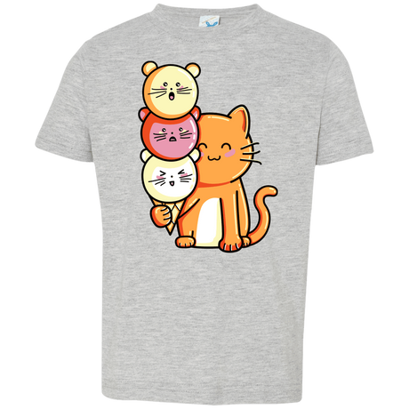 T-Shirts Heather Grey / 2T Cat and Micecream Toddler Premium T-Shirt