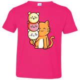 T-Shirts Hot Pink / 2T Cat and Micecream Toddler Premium T-Shirt