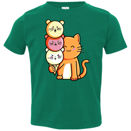 T-Shirts Kelly / 2T Cat and Micecream Toddler Premium T-Shirt