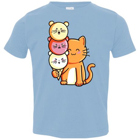 T-Shirts Light Blue / 2T Cat and Micecream Toddler Premium T-Shirt