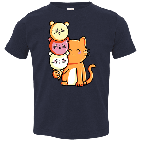 T-Shirts Navy / 2T Cat and Micecream Toddler Premium T-Shirt