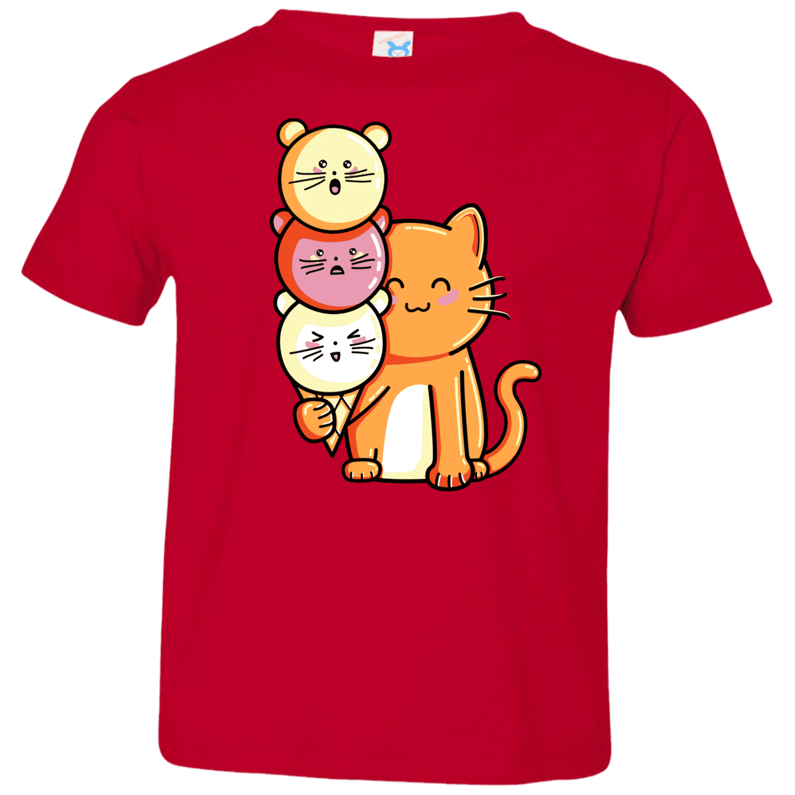 T-Shirts Red / 2T Cat and Micecream Toddler Premium T-Shirt