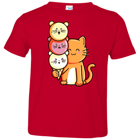 T-Shirts Red / 2T Cat and Micecream Toddler Premium T-Shirt