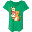 T-Shirts Envy / X-Small Cat and Micecream Triblend Dolman Sleeve