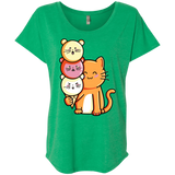 T-Shirts Envy / X-Small Cat and Micecream Triblend Dolman Sleeve