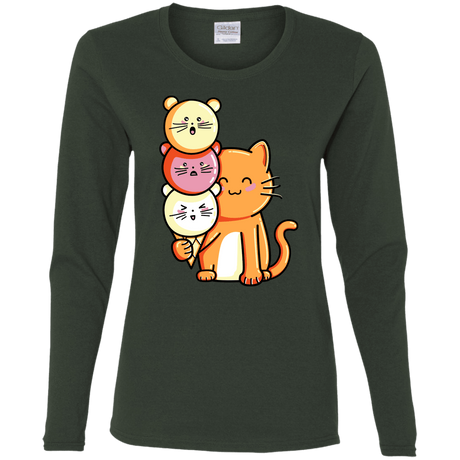 T-Shirts Forest / S Cat and Micecream Women's Long Sleeve T-Shirt