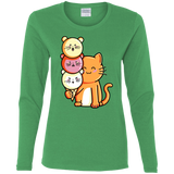 T-Shirts Irish Green / S Cat and Micecream Women's Long Sleeve T-Shirt