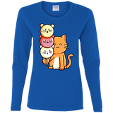 T-Shirts Royal / S Cat and Micecream Women's Long Sleeve T-Shirt