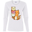 T-Shirts White / S Cat and Micecream Women's Long Sleeve T-Shirt