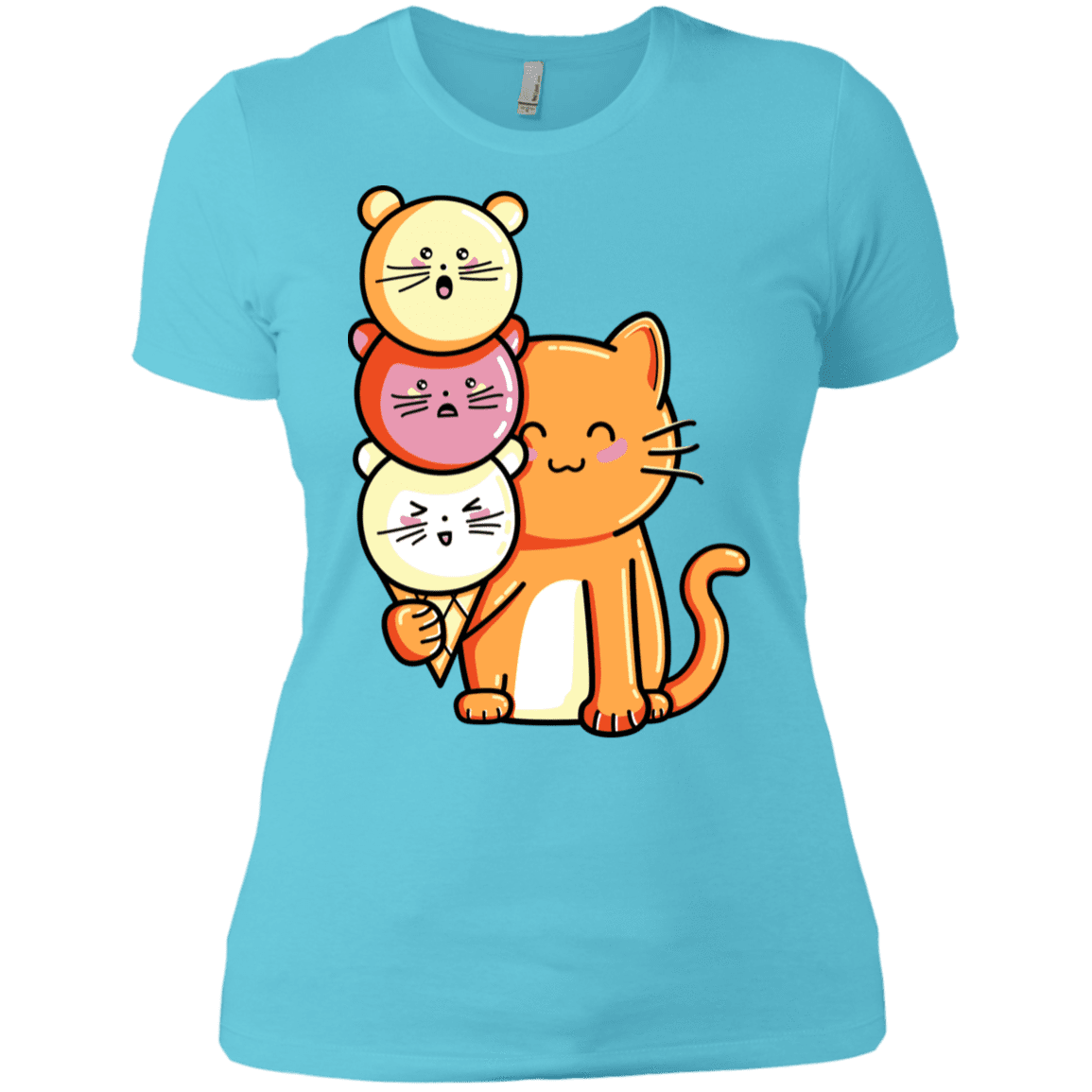 T-Shirts Cancun / X-Small Cat and Micecream Women's Premium T-Shirt