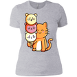 T-Shirts Heather Grey / X-Small Cat and Micecream Women's Premium T-Shirt