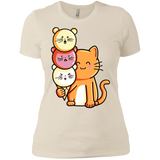 T-Shirts Ivory/ / X-Small Cat and Micecream Women's Premium T-Shirt