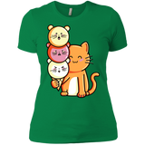 T-Shirts Kelly Green / X-Small Cat and Micecream Women's Premium T-Shirt