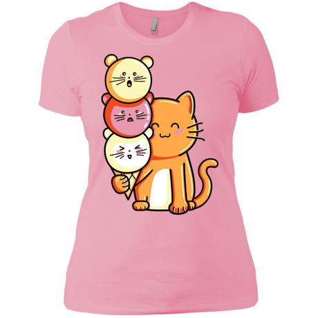 T-Shirts Light Pink / X-Small Cat and Micecream Women's Premium T-Shirt