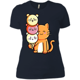 T-Shirts Midnight Navy / X-Small Cat and Micecream Women's Premium T-Shirt