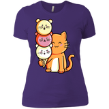 T-Shirts Purple Rush/ / X-Small Cat and Micecream Women's Premium T-Shirt