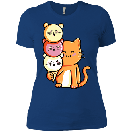 T-Shirts Royal / X-Small Cat and Micecream Women's Premium T-Shirt