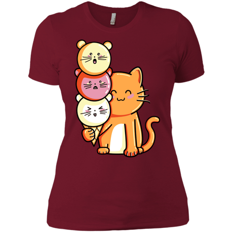 T-Shirts Scarlet / S Cat and Micecream Women's Premium T-Shirt