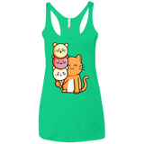 T-Shirts Envy / X-Small Cat and Micecream Women's Triblend Racerback Tank
