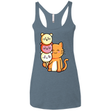 T-Shirts Indigo / X-Small Cat and Micecream Women's Triblend Racerback Tank