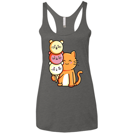 T-Shirts Premium Heather / X-Small Cat and Micecream Women's Triblend Racerback Tank