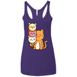T-Shirts Purple Rush / X-Small Cat and Micecream Women's Triblend Racerback Tank