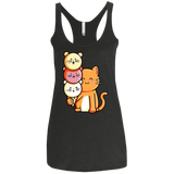 T-Shirts Vintage Black / X-Small Cat and Micecream Women's Triblend Racerback Tank