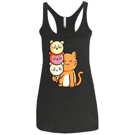 T-Shirts Vintage Black / X-Small Cat and Micecream Women's Triblend Racerback Tank